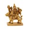 Brass Durga Idol Statue Religious Figurine Goddess Maa Durga Mata Rani Murti for Navratri Pooja Room Home Temple Mandir Decor - Housewarming Gift (3.5 Inches)